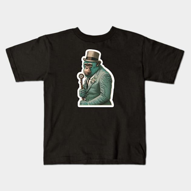 Shades of Toughness - Cool Gorilla Kids T-Shirt by teehood